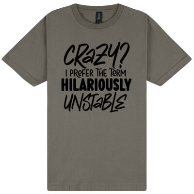 Crazy - Gildan Unisex Softstyle Tee  Thumbnail