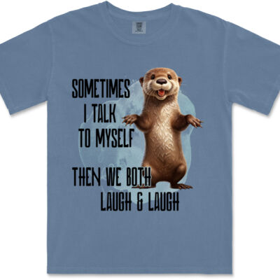 Sometime I talk to myself - Gildan Adult Comfort Colours Tee Thumbnail