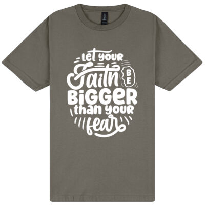Let your faith be bigger than your fear - Gildan Unisex Softstyle Tee  Thumbnail