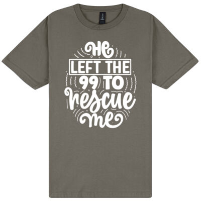 He left the 99 to rescue me - Gildan Unisex Softstyle Tee  Thumbnail