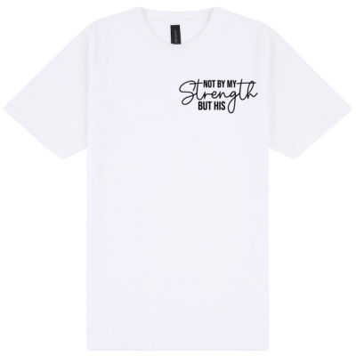 Not by my strength but by his - Gildan Unisex Softstyle Tee  Thumbnail