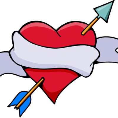 love heart with sash to write on Thumbnail