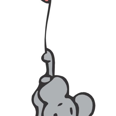 Mouse hanging from balloon Thumbnail