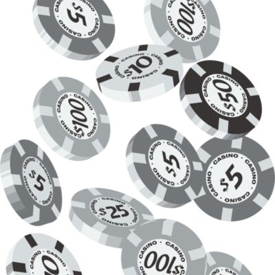 Casino chips black white Thumbnail