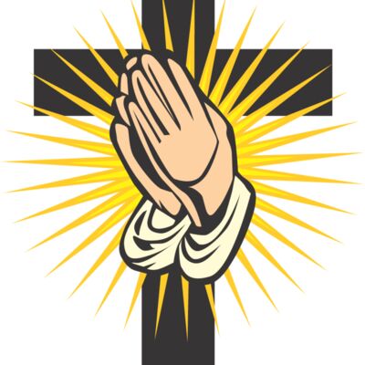 Praying hands cross Thumbnail
